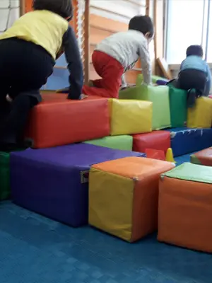 sesión de terapia psicomotriz