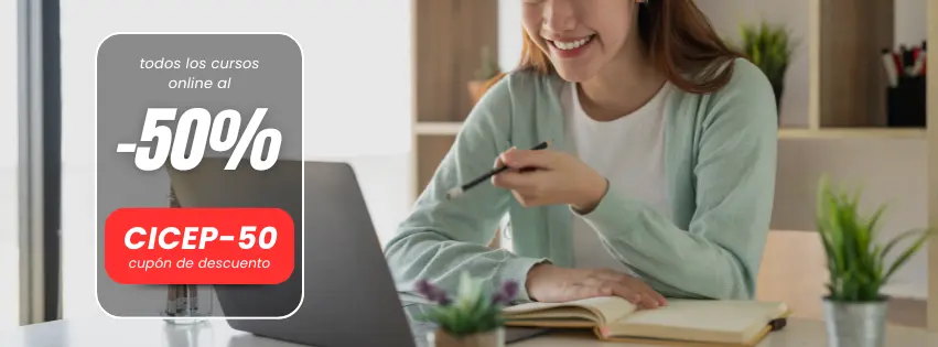 Promoción 50% Descuento en cursos online